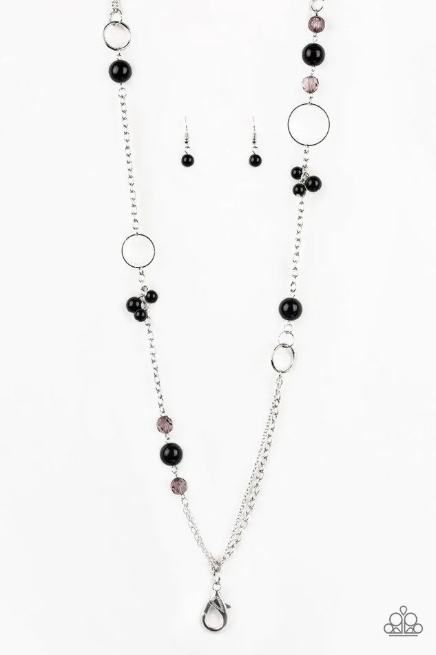 Paparazzi Jewelry Necklaces Paparazzi Necklace Lanyard Pageant Princess Black