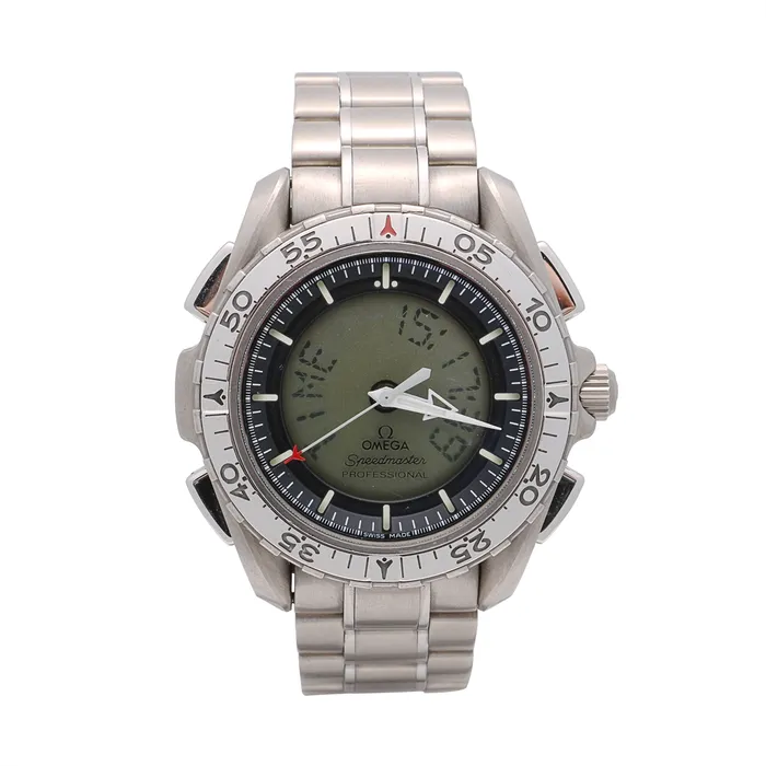 Watches Omega Preowned Omega Speedmaster X33 Titanium DigitalAnalog Watch 42mm Quartz Preowned Watches Omega Preowned Omega Speedmaster X33 Titanium DigitalAnalog Watch 42mm Quartz Preowned
