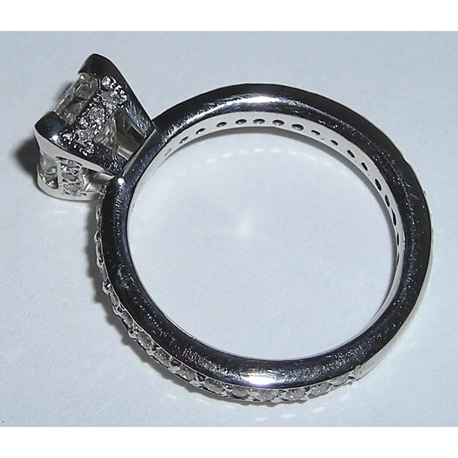 GB Rings Natural Earth Mined Diamond Fancy Engagement Ring Set White Gold 350 Carats GB Rings Natural Earth Mined Diamond Fancy Engagement Ring Set White Gold 350 Carats