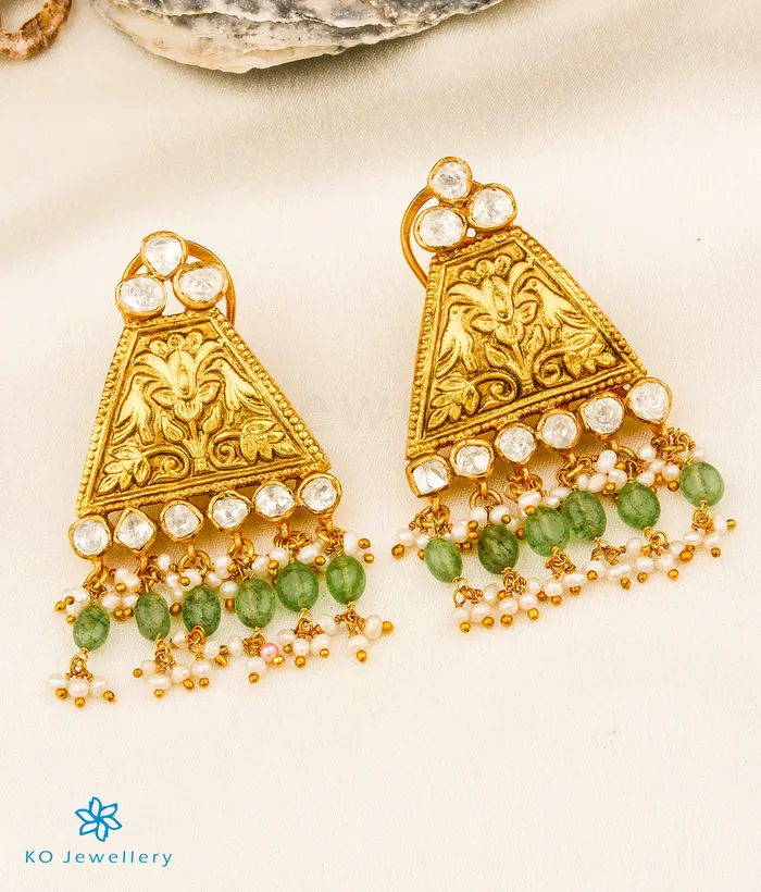 kundan Earrings The Sukriti Silver Kundan Earrings