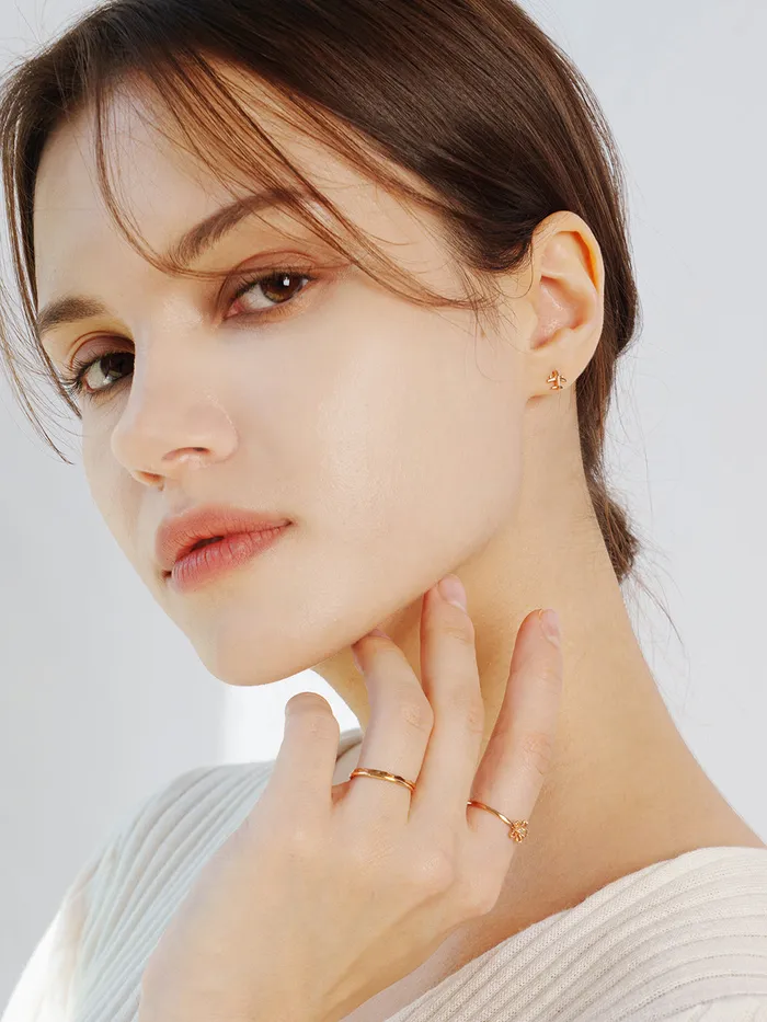 Earrings MinimalBijoux 14K Gold Mini Airplane Cartilage Earring 20G18G16G