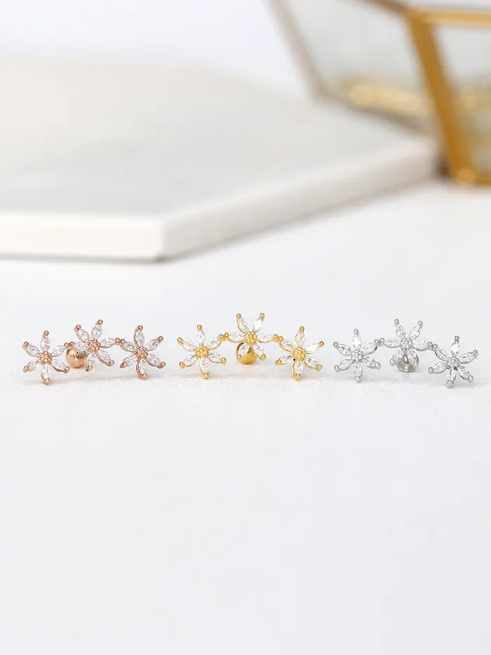 Earrings MinimalBijoux Big Flower Cartilage earring