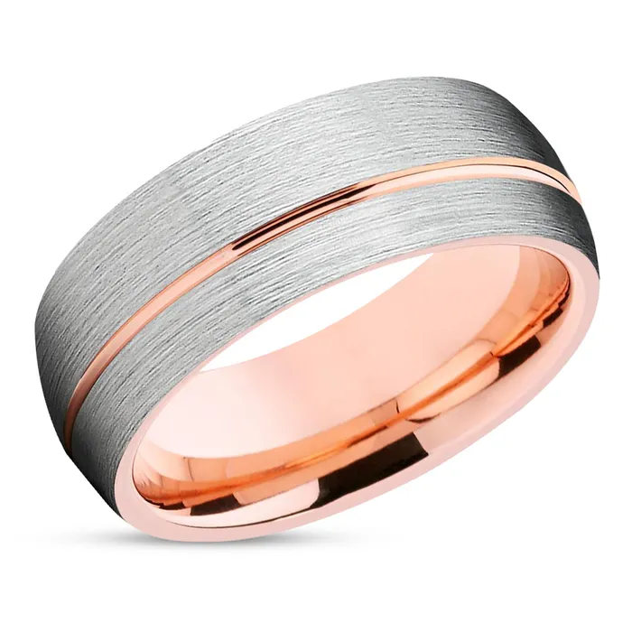 Clean Casting Jewelry Rings Rose Gold Tungsten Ring Rose Gold Wedding Ring Silver Wedding Ring Tungsten