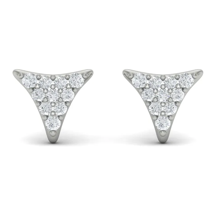 Earrings Shop IDC estore Vlora Miravel 14K Diamond Trinity Stud Earrings 03CTW