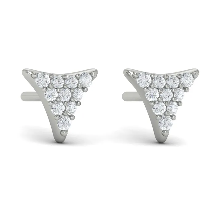 Earrings Shop IDC estore Vlora Miravel 14K Diamond Trinity Stud Earrings 03CTW