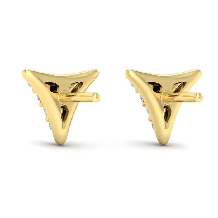 Earrings Shop IDC estore Vlora Miravel 14K Diamond Trinity Stud Earrings 03CTW