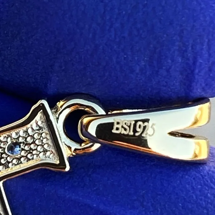 14K Gold Plated 925 Sterling Silver 125 Cruz De Caravaca Pendant Bling Cartel Admin Necklaces