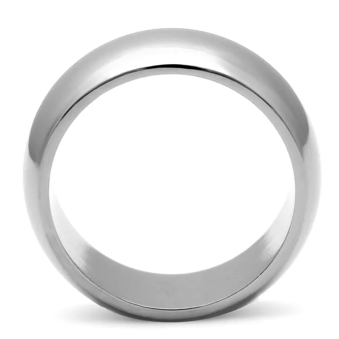 Alamode TK1391N High Polished Stainless Steel Wide Band Ring Rings