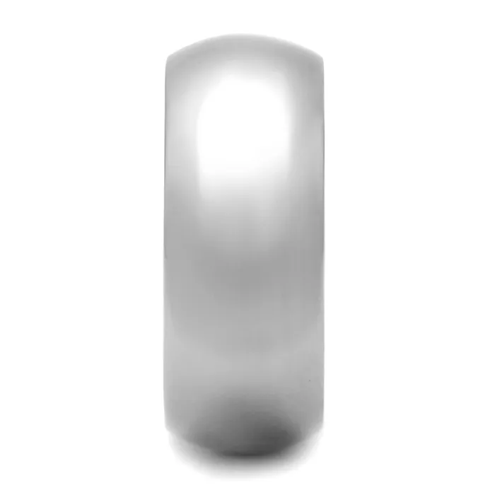 Alamode TK1391N High Polished Stainless Steel Wide Band Ring Rings