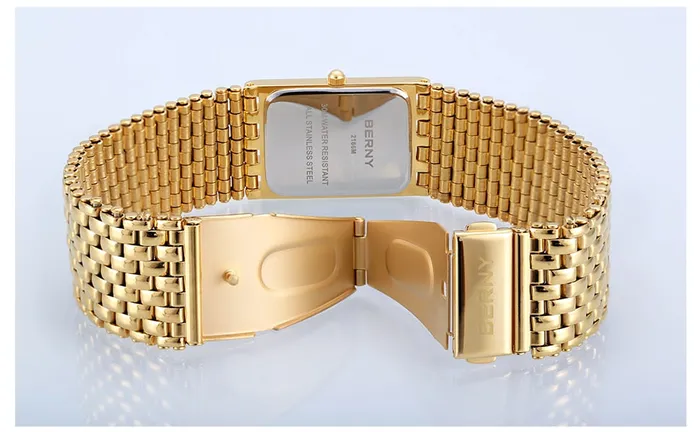 BERNY Womens Fine Fashion Premium Quality Luxury Style Gold Silver Bracelet Watch Divine Inspiration Styles Bracelets