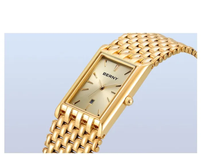 BERNY Womens Fine Fashion Premium Quality Luxury Style Gold Silver Bracelet Watch Divine Inspiration Styles Bracelets