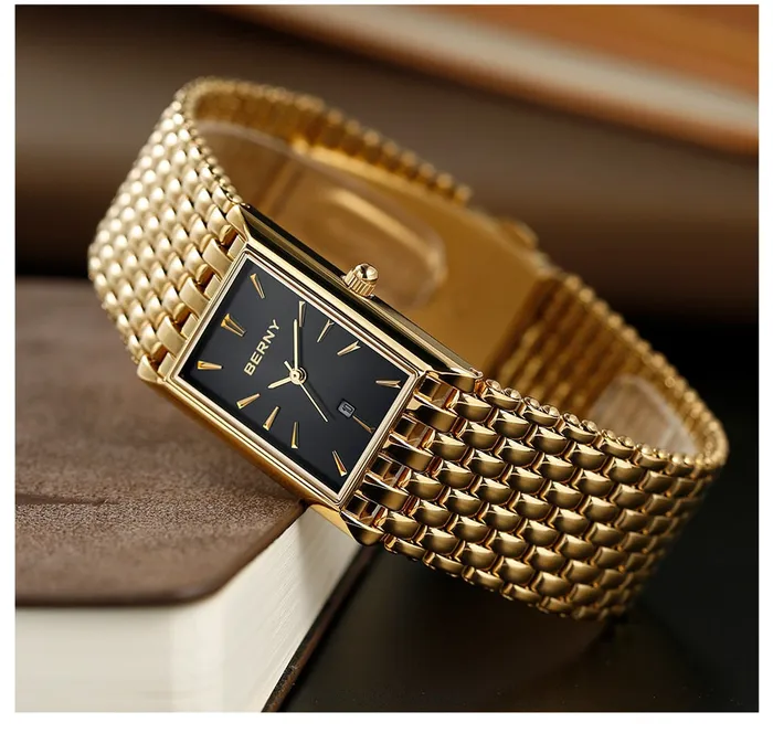 BERNY Womens Fine Fashion Premium Quality Luxury Style Gold Silver Bracelet Watch Divine Inspiration Styles Bracelets
