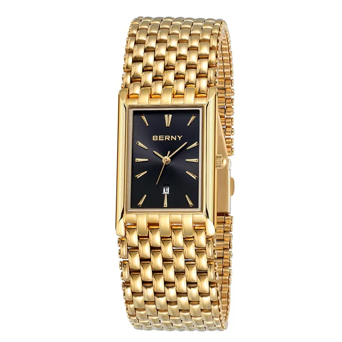 BERNY Womens Fine Fashion Premium Quality Luxury Style Gold Silver Bracelet Watch Divine Inspiration Styles Bracelets