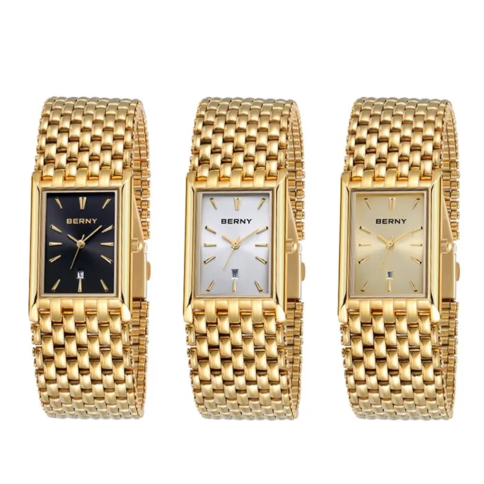 BERNY Womens Fine Fashion Premium Quality Luxury Style Gold Silver Bracelet Watch Divine Inspiration Styles Bracelets
