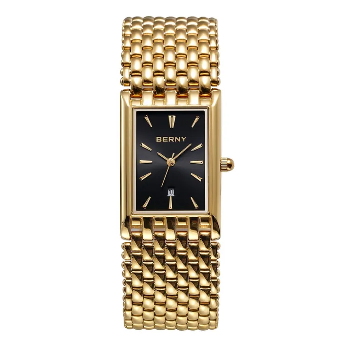 BERNY Womens Fine Fashion Premium Quality Luxury Style Gold Silver Bracelet Watch Divine Inspiration Styles Bracelets