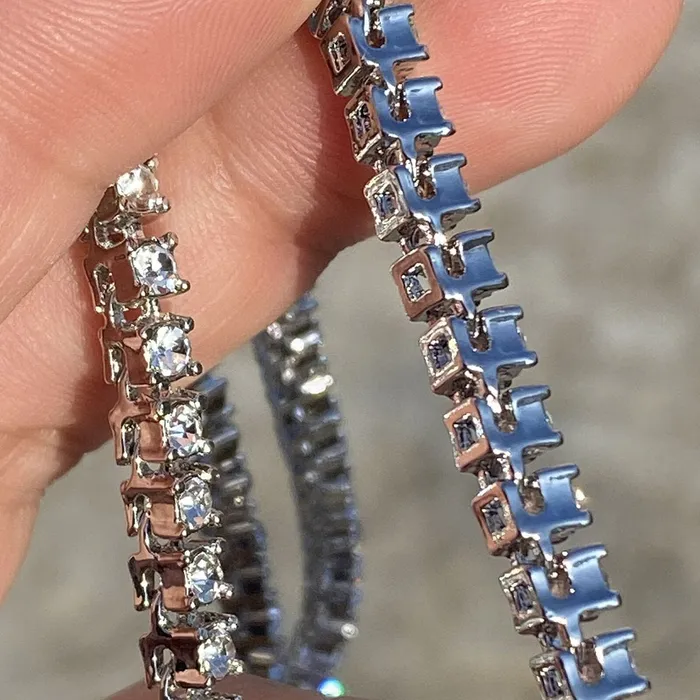 Bling Cartel Admin Necklaces OneRow Silver Tone Tennis Chain Iced Flooded Out Necklace 38MM 20 Bling Cartel Admin Necklaces OneRow Silver Tone Tennis Chain Iced Flooded Out Necklace 38MM 20