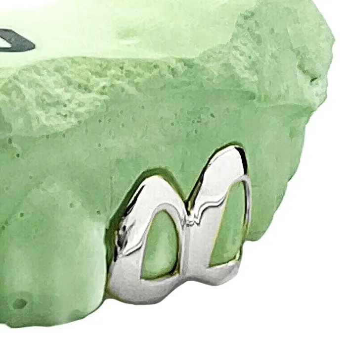 Bling Cartel Admin Rings 925 Sterling Silver Double Side Canine Open Face Caps Custom Grillz