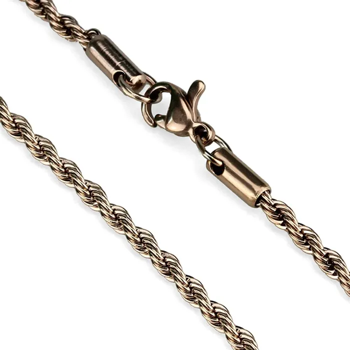 Bracelets Alamode TK2433R IP Rose GoldIon Plating Stainless Steel Chain with No Stone