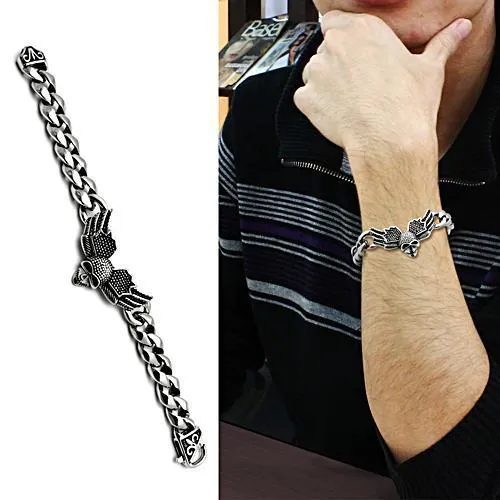 Bracelets Alamode TK434 High polished no plating Stainless Steel Bracelet with No Stone