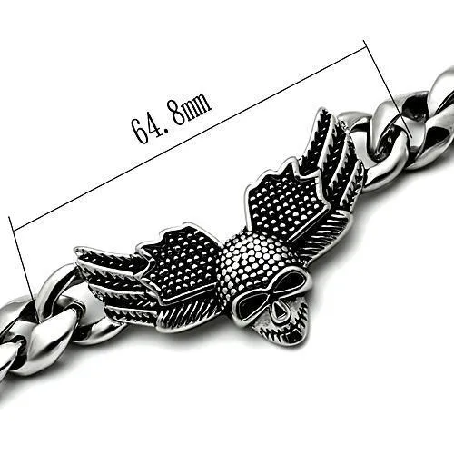 Bracelets Alamode TK434 High polished no plating Stainless Steel Bracelet with No Stone