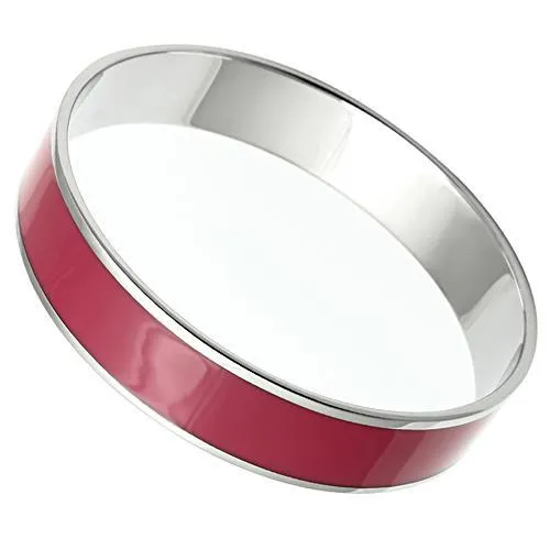 Bracelets Alamode TK530 High polished no plating Stainless Steel Bangle with Epoxy in Siam Bracelets Alamode TK530 High polished no plating Stainless Steel Bangle with Epoxy in Siam