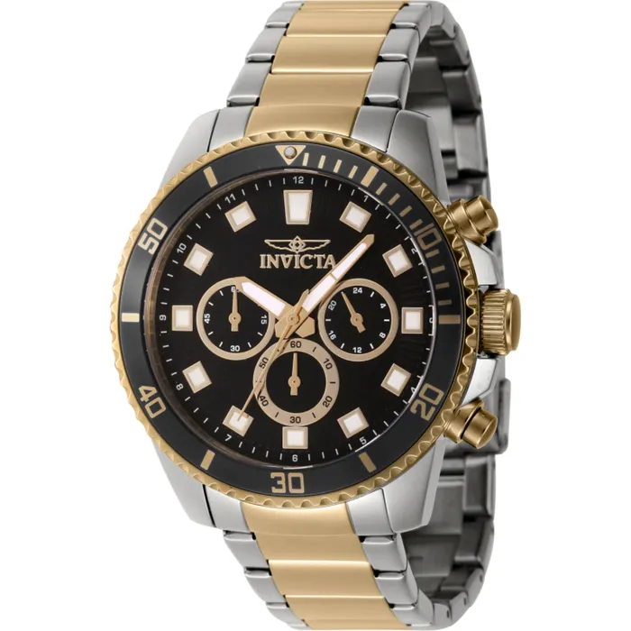 Bracelets Invicta Invicta Mens Watch Pro Diver Quartz Chrono Silver and Yellow Gold Bracelet 46058 Bracelets Invicta Invicta Mens Watch Pro Diver Quartz Chrono Silver and Yellow Gold Bracelet 46058