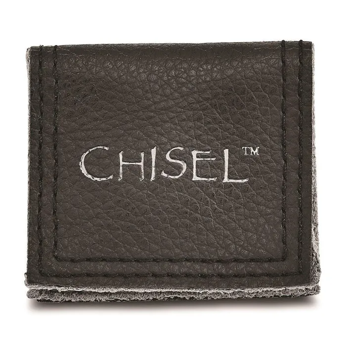 Ceramic Flat Black with 14k Inlay 8mm Polished Band Chisel Rings