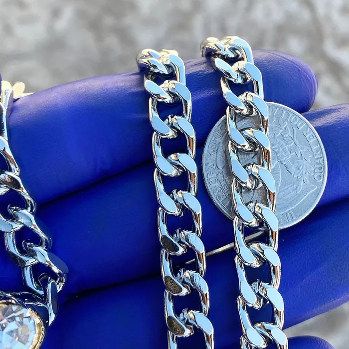 Huge Fully Iced Cross Silver Tone Cuban Chain Necklace 30 Bling Cartel Admin Necklaces Huge Fully Iced Cross Silver Tone Cuban Chain Necklace 30 Bling Cartel Admin Necklaces