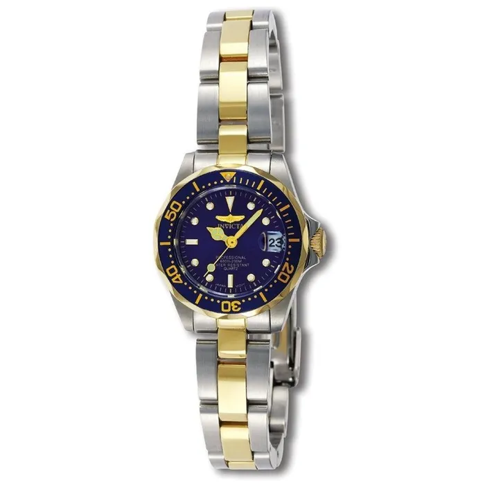 Invicta Bracelets Invicta 8942 Womens Two Tone Yellow Steel Bracelet Quartz Pro Diver Blue Dial Date Watch Invicta Bracelets Invicta 8942 Womens Two Tone Yellow Steel Bracelet Quartz Pro Diver Blue Dial Date Watch
