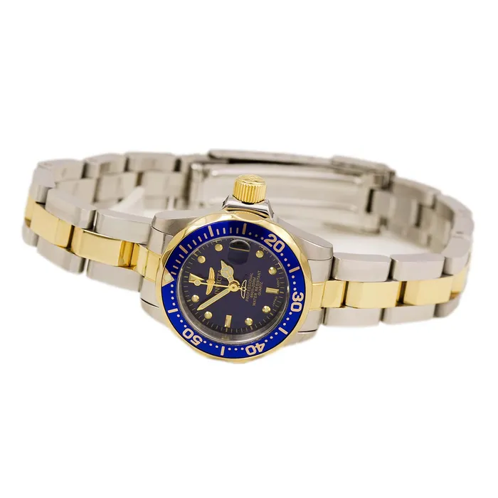 Invicta Bracelets Invicta 8942 Womens Two Tone Yellow Steel Bracelet Quartz Pro Diver Blue Dial Date Watch Invicta Bracelets Invicta 8942 Womens Two Tone Yellow Steel Bracelet Quartz Pro Diver Blue Dial Date Watch