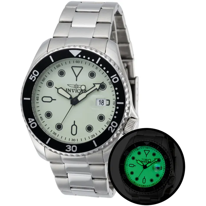 Invicta Bracelets Invicta Mens Watch Pro Diver Quartz Luminous Green Dial Steel Bracelet 47305 Invicta Bracelets Invicta Mens Watch Pro Diver Quartz Luminous Green Dial Steel Bracelet 47305
