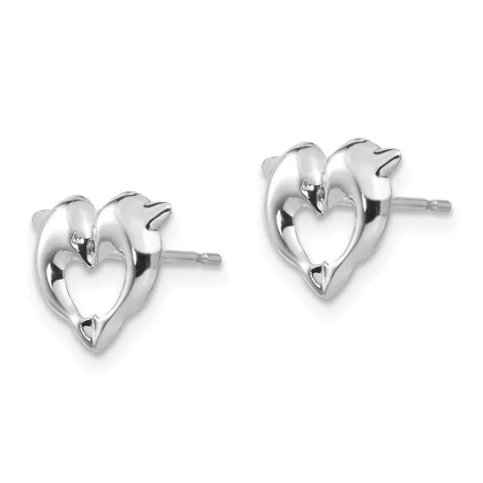 Jewelry Earrings Madi K Kids 14k White Gold Screwback Dolphins Post Earrings Jewelry Earrings Madi K Kids 14k White Gold Screwback Dolphins Post Earrings