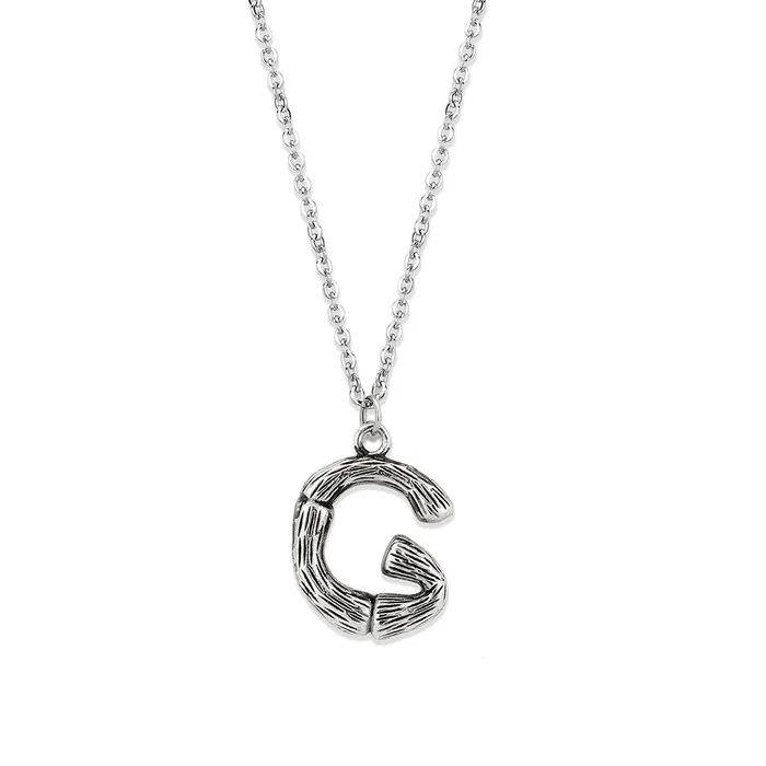 Necklaces TK3853G High Polished Stainless Steel Chain Initial Pendant Letter G Alamode