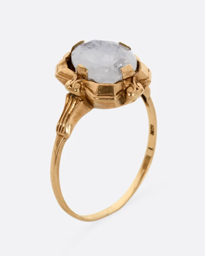 Oval Moonstone Ring MARILYN ANGEL ESTATE JEWELRY Rings Oval Moonstone Ring MARILYN ANGEL ESTATE JEWELRY Rings