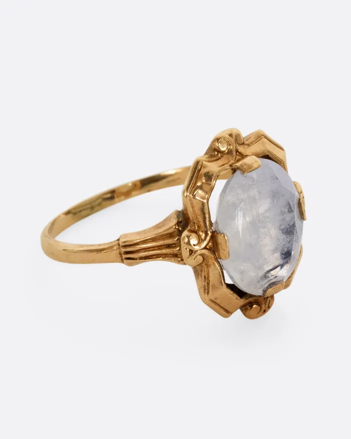 Oval Moonstone Ring MARILYN ANGEL ESTATE JEWELRY Rings Oval Moonstone Ring MARILYN ANGEL ESTATE JEWELRY Rings