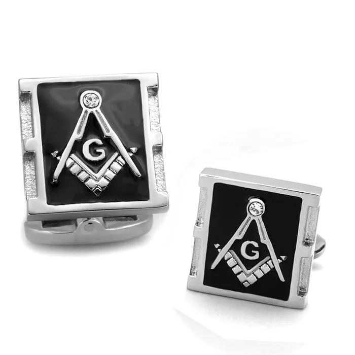 TK1650 High polished no plating Stainless Steel Cufflink with Top Grade Crystal in Clear Alamode Bracelets TK1650 High polished no plating Stainless Steel Cufflink with Top Grade Crystal in Clear Alamode Bracelets