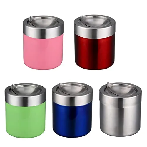 Bracelets Ubersweet Stainless Steel Ashtray Desktop Mini Trash Can Stand Holder Ash Tray Pink Dropshipped via Social Commerce Network