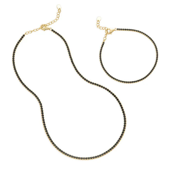 CZ Necklace and Bracelet in Sterling Silver BERRICLE Necklaces