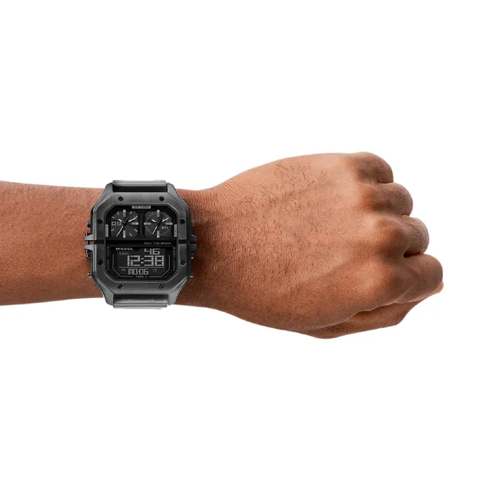 Diesel Bracelets Diesel Mens Clasher Stainless Steel AnalogDigital Watch Diesel Bracelets Diesel Mens Clasher Stainless Steel AnalogDigital Watch