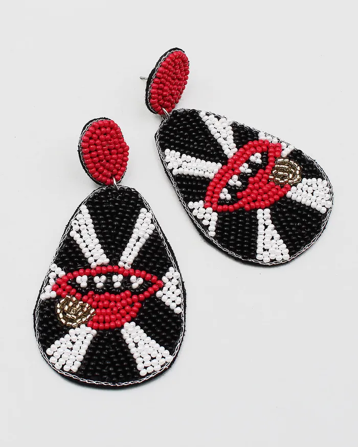 Earrings 051222 Beaded LIPS Earrings Earrings 051222 Beaded LIPS Earrings