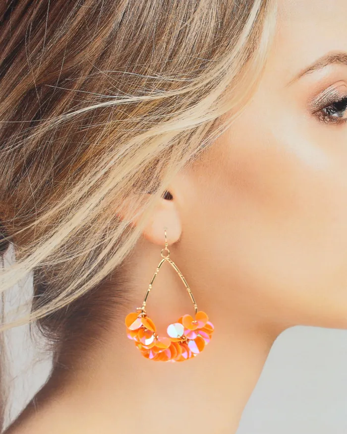 Earrings Teardrop Sequin Earrings 07162024