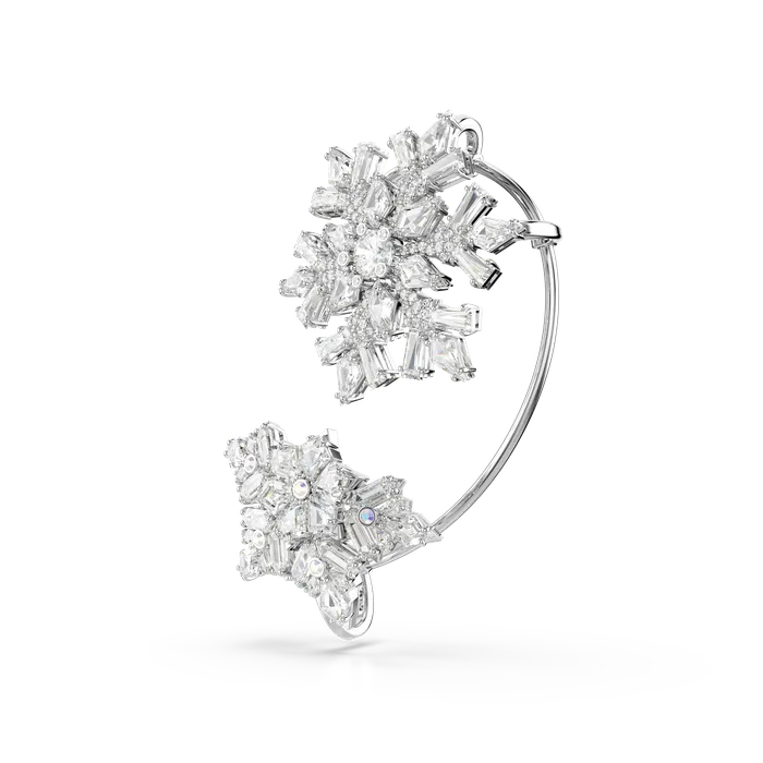 Swarovski Idyllia Ear Cuff Single Mixed Cuts Snowflake White Rhodium Plated Swarovski Earrings Swarovski Idyllia Ear Cuff Single Mixed Cuts Snowflake White Rhodium Plated Swarovski Earrings