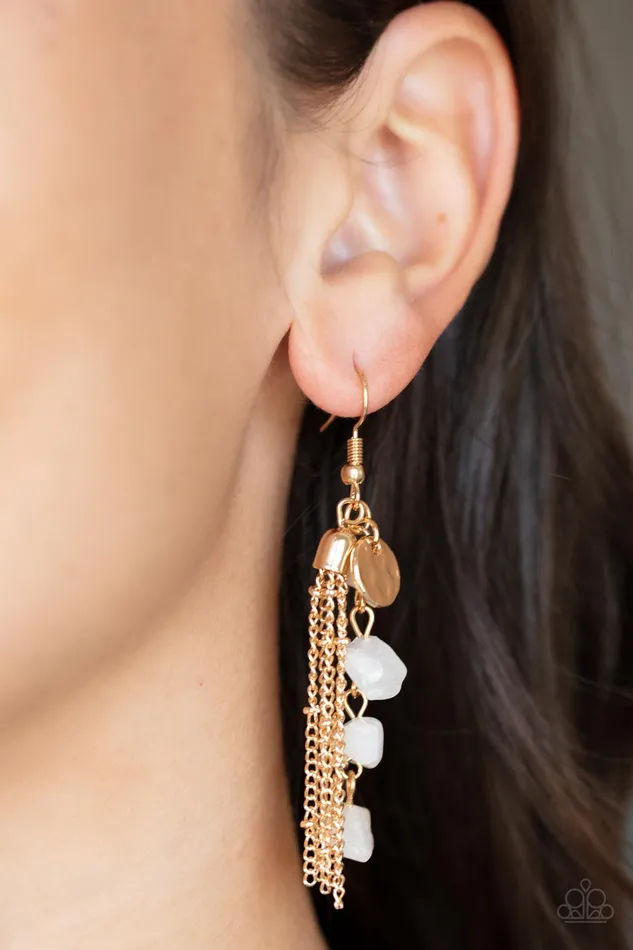 All Eyes On U Jewelry Paparazzi Accessories Earrings Stone Sensation Gold Paparazzi Earrings