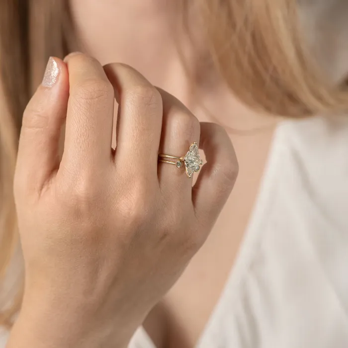 artemer Rings Dual Diamond Ring Medium