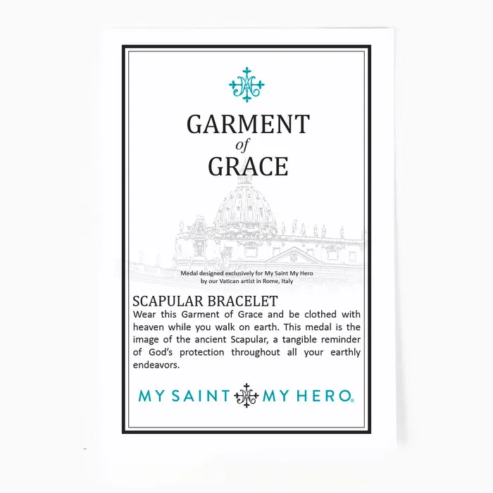 Bracelets My Saint My Hero Garment of Grace Scapular Bracelet