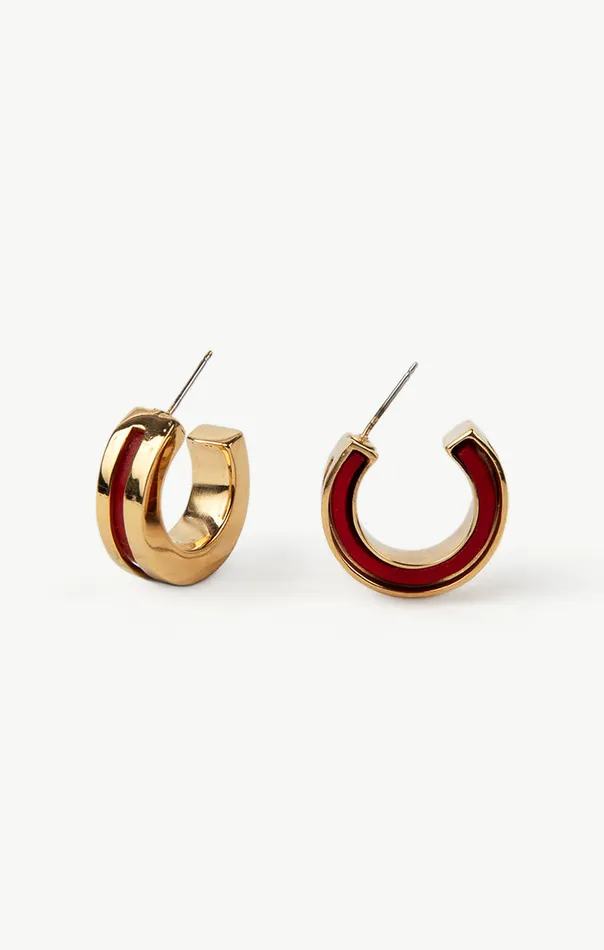 Earrings SOKO Anga Inlay Hoop Earrings