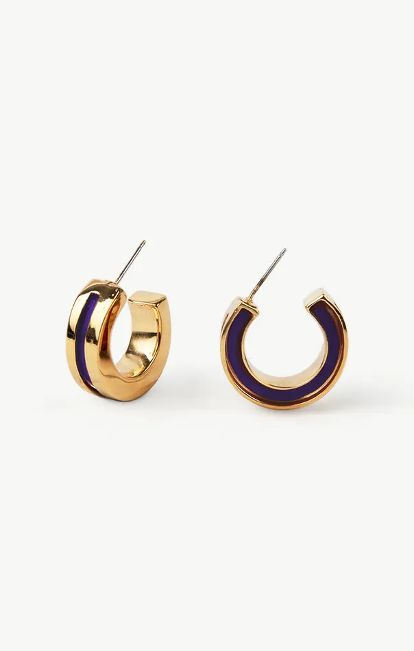 Earrings SOKO Anga Inlay Hoop Earrings