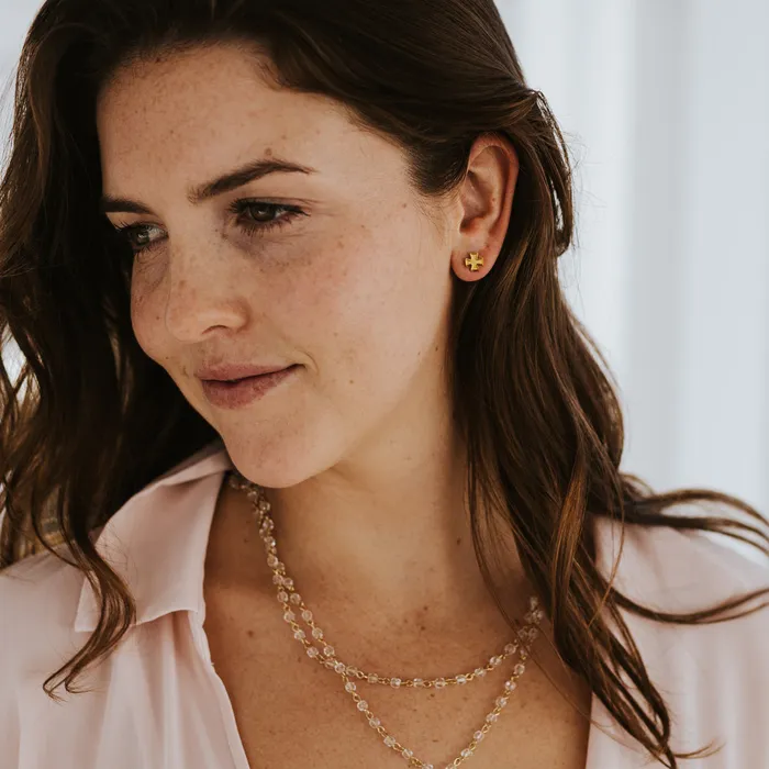 Faith Stud Earrings My Saint My Hero Earrings