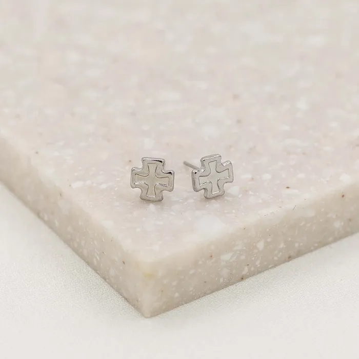 Faith Stud Earrings My Saint My Hero Earrings