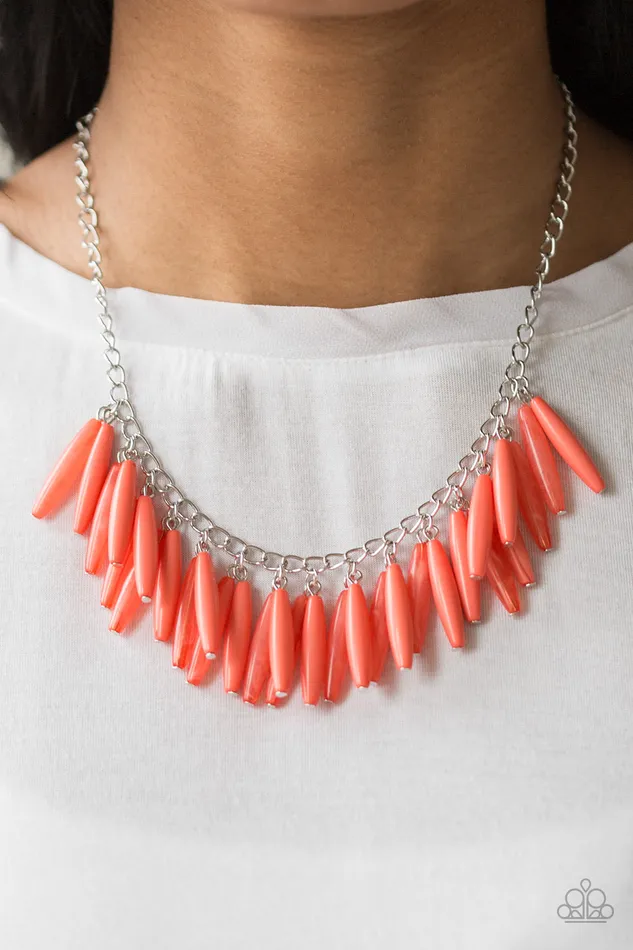 Full of Flavor Orange Paparazzi Necklace All Eyes On U Jewelry Paparazzi Accessories Necklaces
